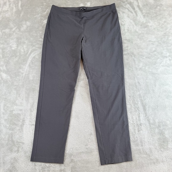 Eileen Fisher Pants - Eileen Fisher Pants Womens Medium 32x27‎ Black Crepe Stretch Workwear Minimalist